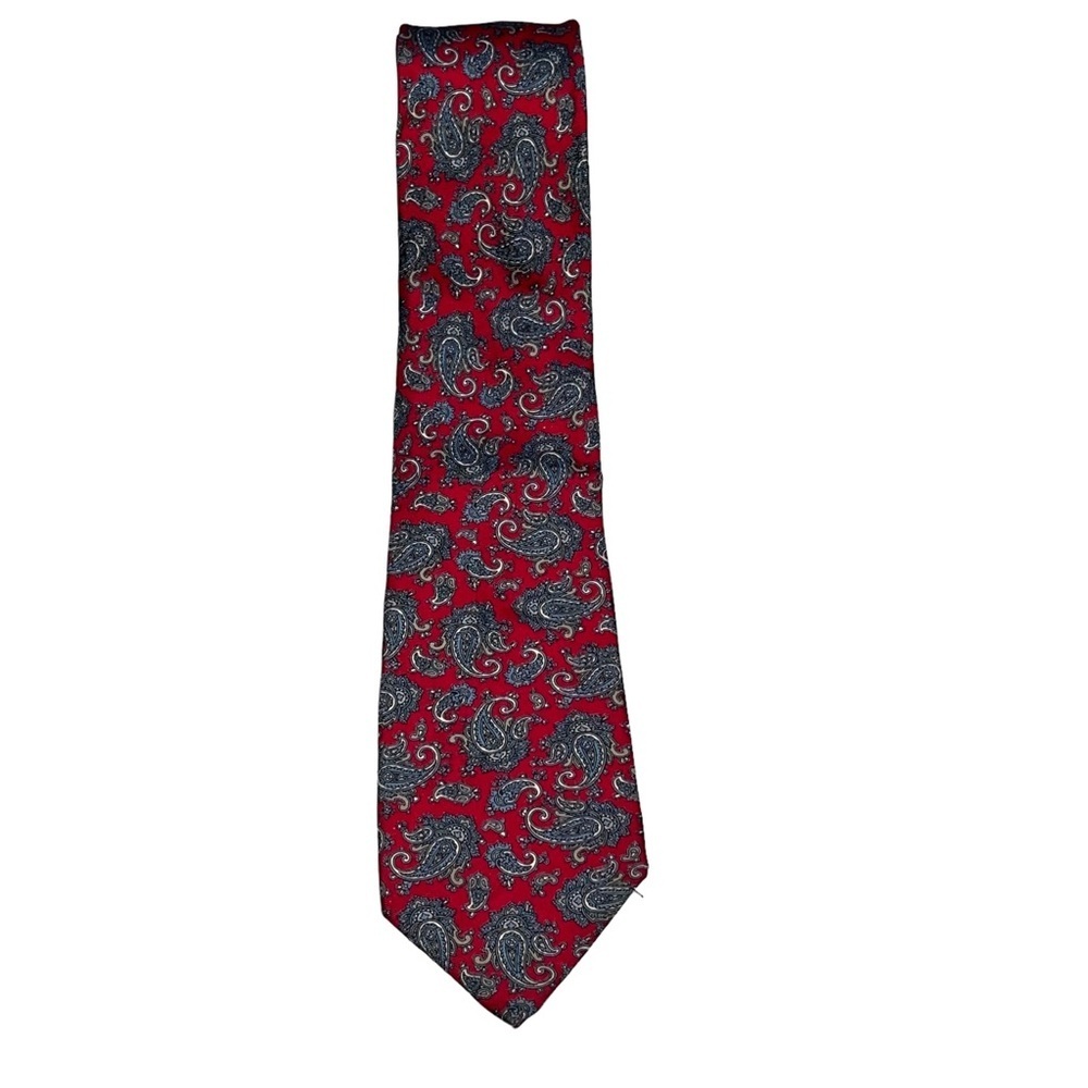 Liberty of London Red Paisley Silk Neck Tie
